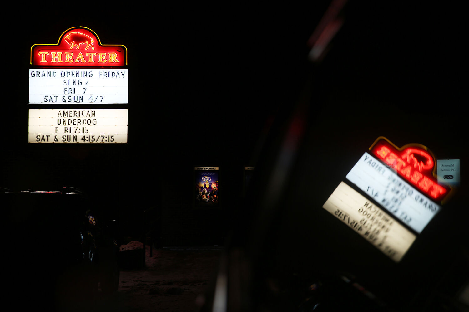 The Buffalo theater had two movies to offer for opening week